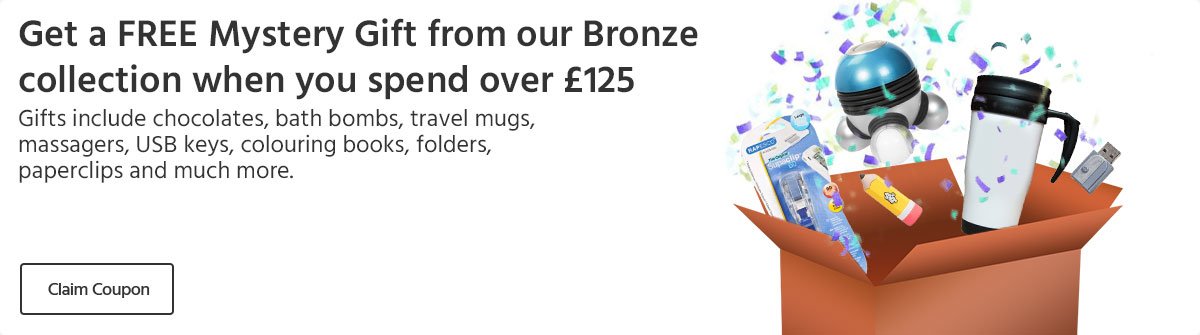 Get a Mystery FREE Gift from our Bronze collection when you spend over £125